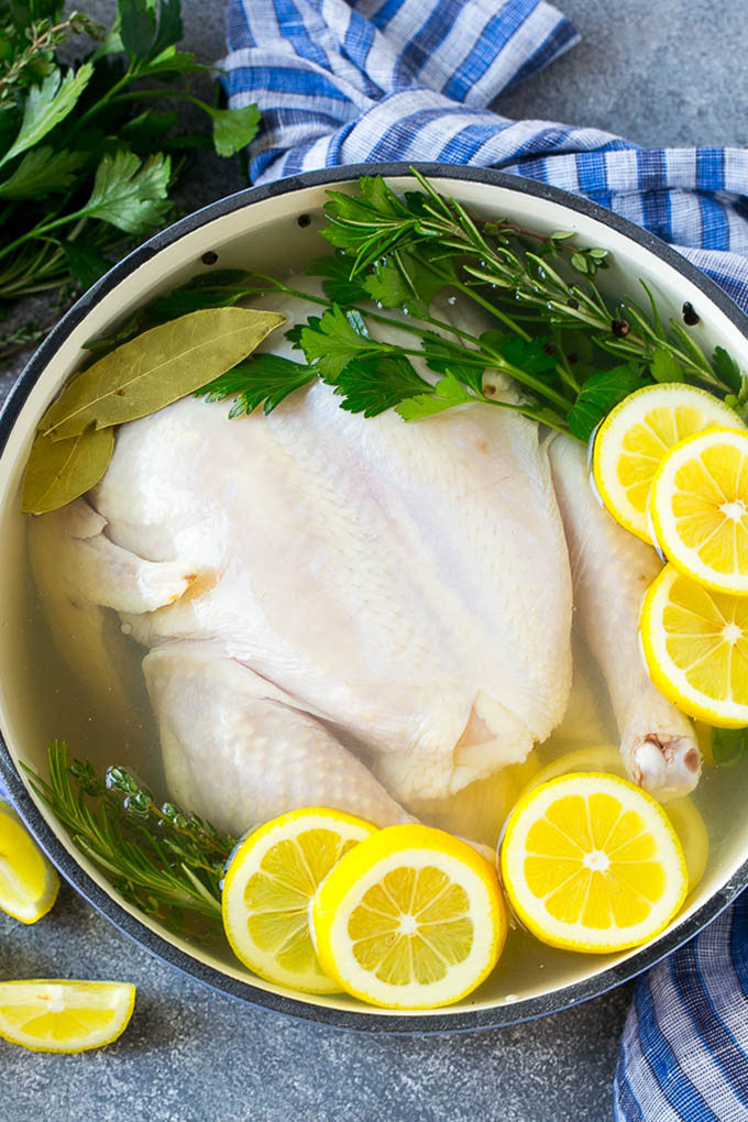 Receta de salmuera de pollo