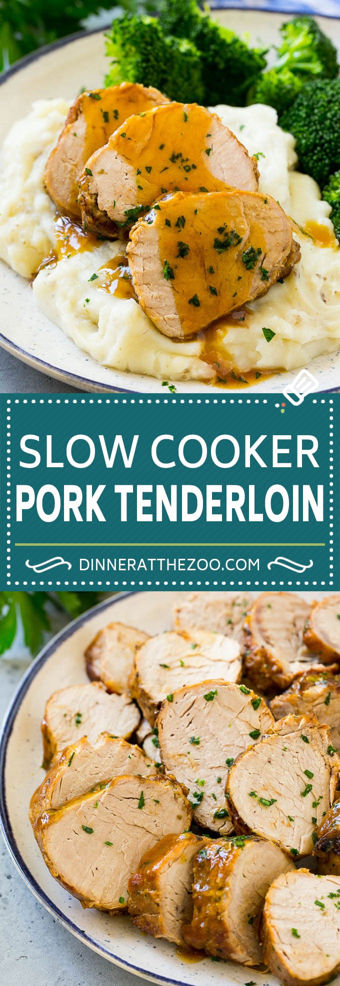 Receta de filete de cerdo en olla de cocción lenta |  Filete de cerdo en cazuela de barro |  Filete de cerdo fácil #slowcooker #crockpot #pork #dinner #dinneratthezoo