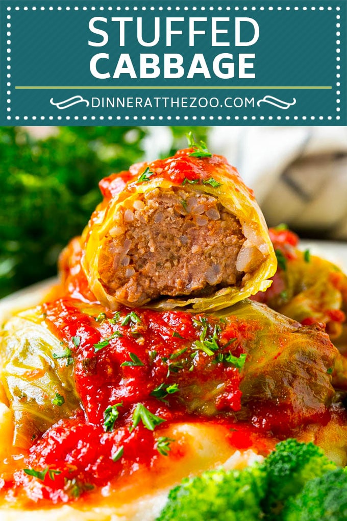 Receta de repollo relleno |  Rollos de col |  Repollo al horno # repollo # abeja # arroz # sin gluten # cena # dinneratthezoo