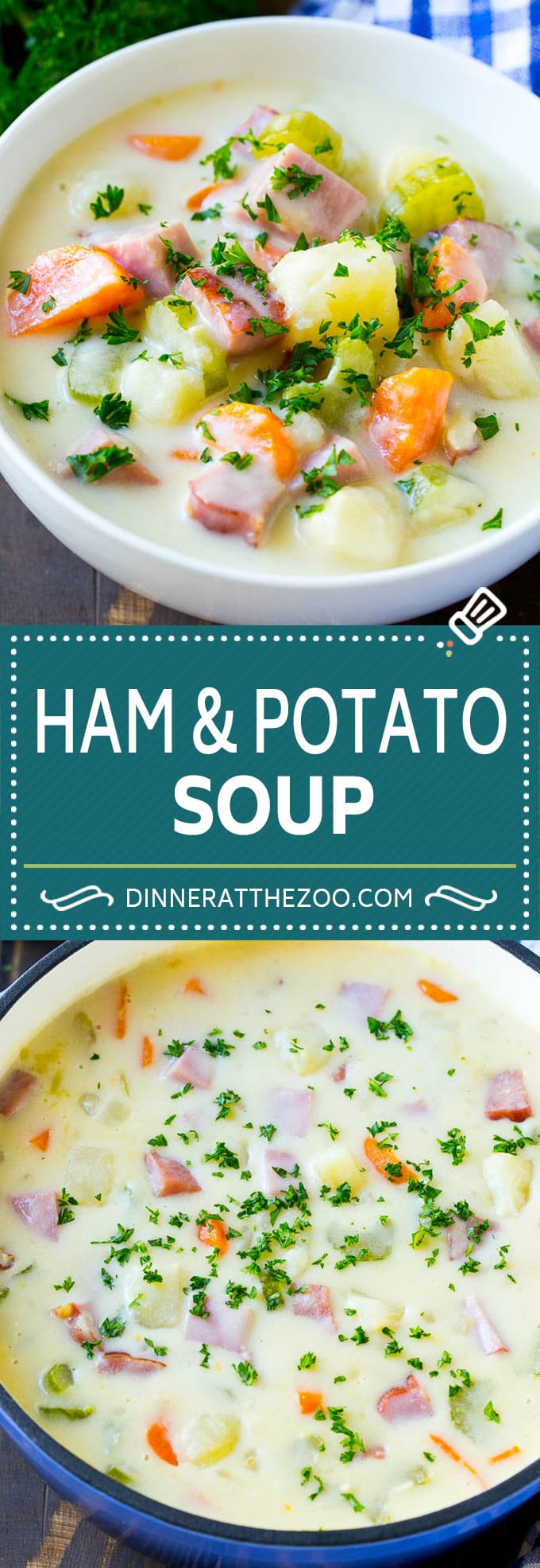 Sopa de patatas y jamón |  Sopa de jamón |  Sopa de papa #sopa #ham #papas # cena #comfortfood #dinneratthezoo