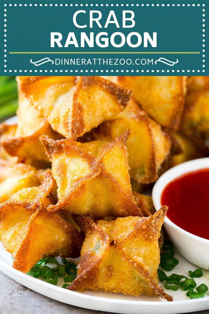 Receta de cangrejo de Rangún |  Wonton de cangrejo |  Wonton de queso crema # cangrejo # queso #aperitivo # merienda #comida china # cena #dinneratthezoo
