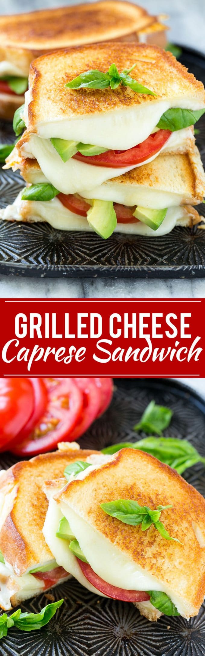 Sándwich Caprese |  Receta de sándwich de queso a la parrilla #sandwich #caprese #Queso #Queso a la parrilla #Almuerzo # Cena #Cazuelas online#aguacate