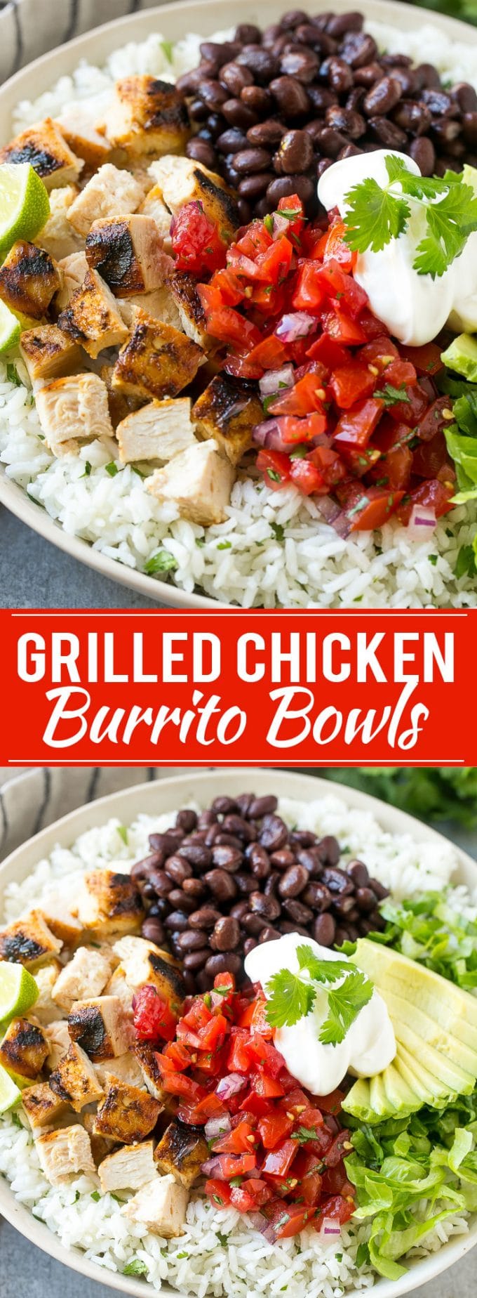 Receta de tazones de pollo con burrito |  Receta de pollo a la parrilla |  Tazón de burrito |  Pollo mexicano # burrito #comida mexicana #arroz # frijoles # pollo # cena #Cazuelas online#mealprep