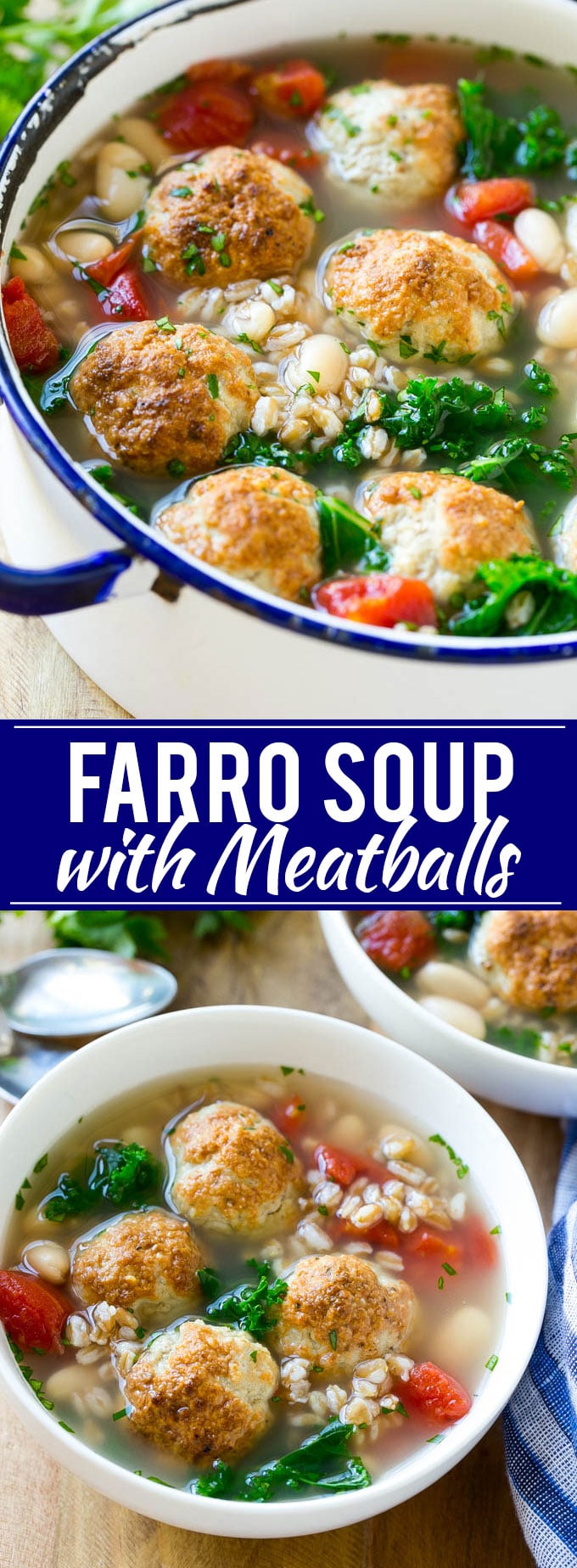 Receta de albóndigas de sopa de espelta |  Receta Farro |  Sopa de albóndigas |  Receta de sopa saludable #sopa #saludable #bolas de carne #farr # cena #dinneratthezoo