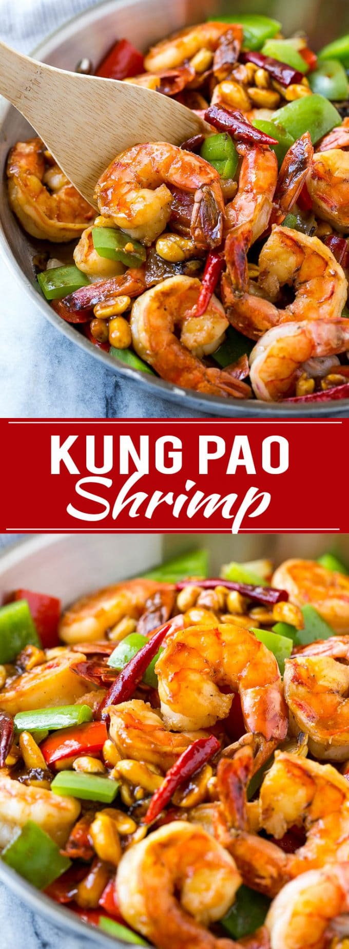 Camarones Kung Pao |  Receta de camarones |  Camarones salteados |  Receta fácil de camarones # camarones # salteados # pimientos # cena #Cazuelas online#picy