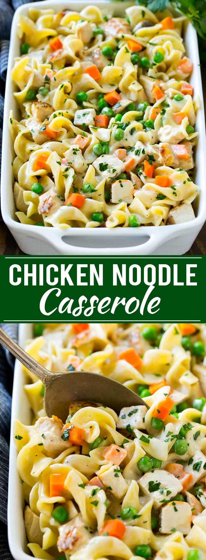 Receta de cazuela de pollo con fideos |  Cazuela Cremosa De Pollo |  Crema de sopa de pollo |  # Cazuela de Fideos # Cazuela # Pollo # Fideos # Cena # Pastas #dinneratthezoo