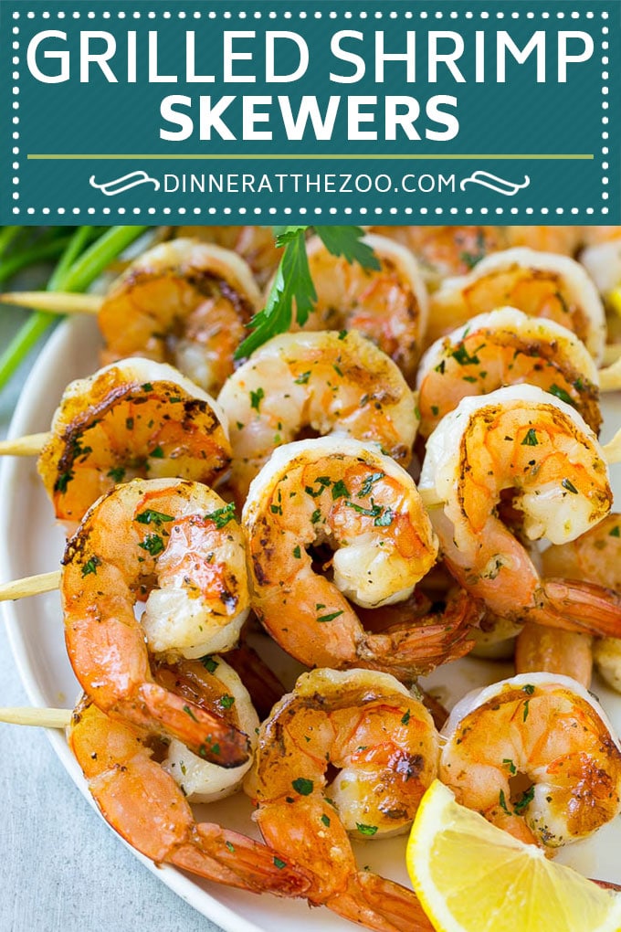 Receta de brochetas de camarones a la parrilla |  Brochetas de camarones |  Camarones marinados |  Camarones con limón |  Langostinos al ajillo # camarones # carnes a la brasa # mariscos # dinneratthezoo