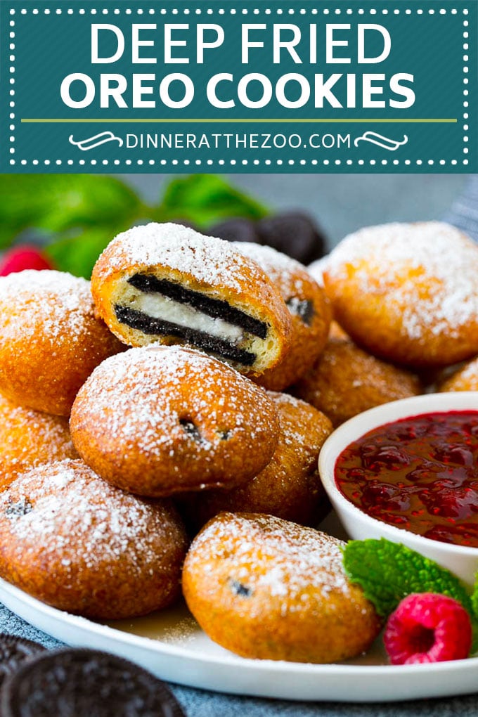 Receta de Oreo frito #oreos #cookies #postre #chocolate #dinneratthezoo