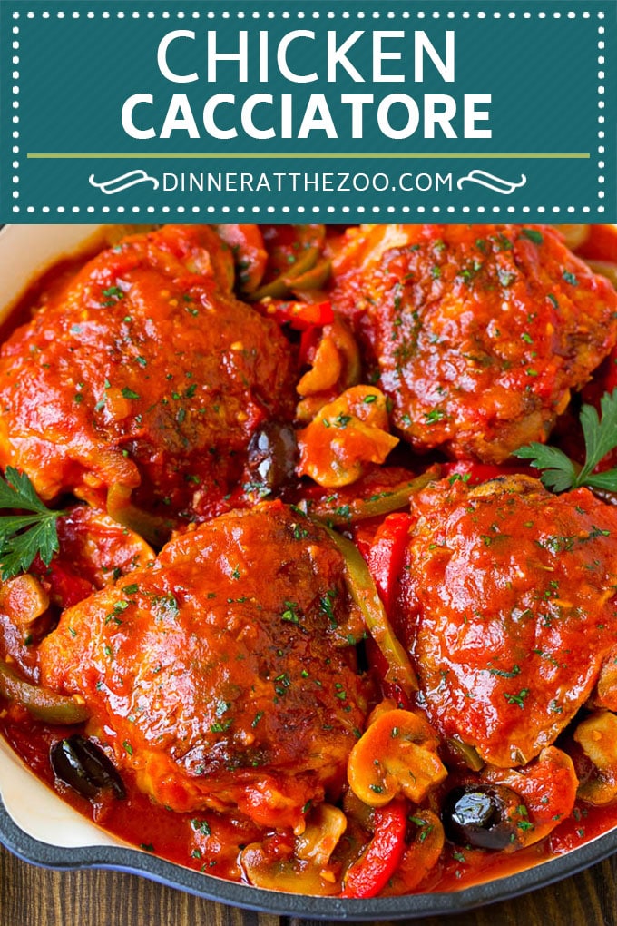 Receta de pollo Cacciatore |  Pollo italiano # Pollo # Pimientos # Champiñones # Aceitunas # Cena #dinneratthezoo Receta de pollo Cacciatore |  Pollo italiano # Pollo # Pimientos # Champiñones # Aceitunas # Cena #dinneratthezoo