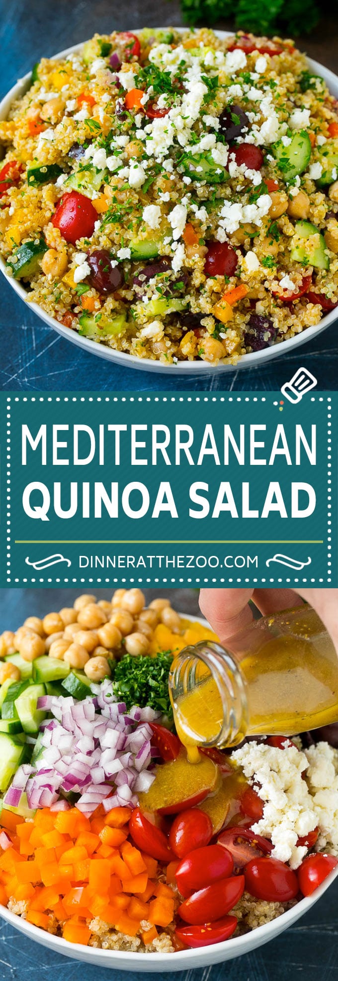 Receta de ensalada mediterránea de quinua |  Ensalada Saludable de Quinua |  Ensalada picada #quinoa #saludable # limpieza # almuerzo # cena #dinneratthezoo Receta de ensalada mediterránea de quinua |  Ensalada Saludable de Quinua |  Ensalada picada #quinoa #saludable # limpieza # almuerzo # cena #dinneratthezoo