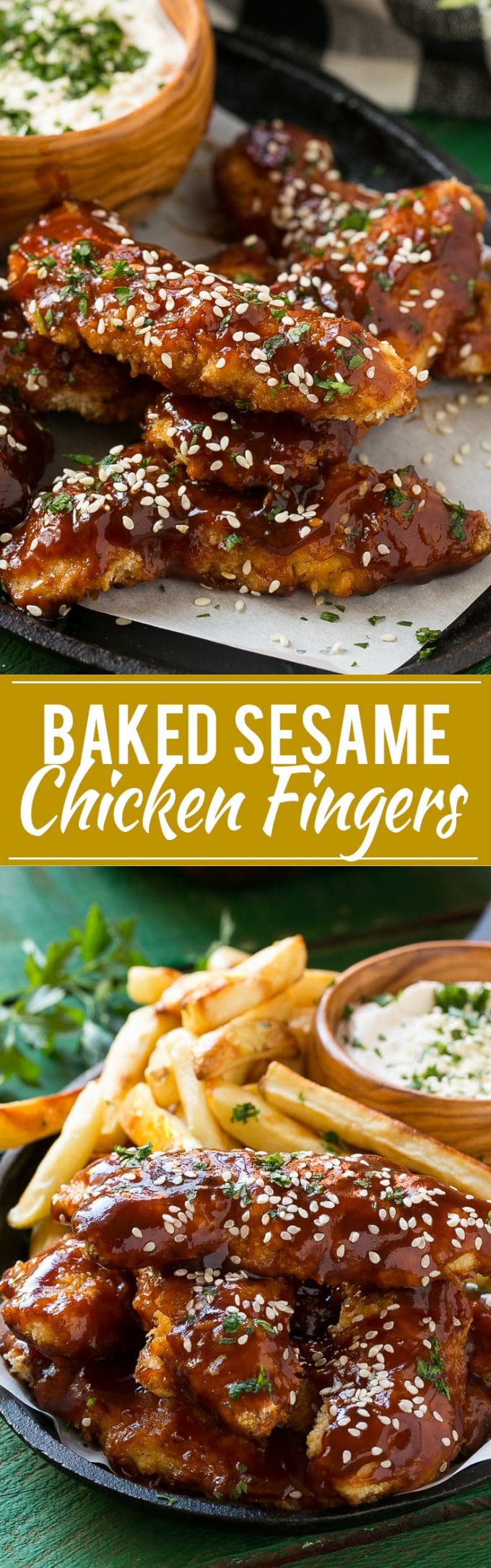 Dedos de pollo con sésamo |  Dedos de pollo al horno # Pollo # Cena # Dinneratthezo