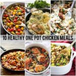 10 comidas saludables en una olla con pollo