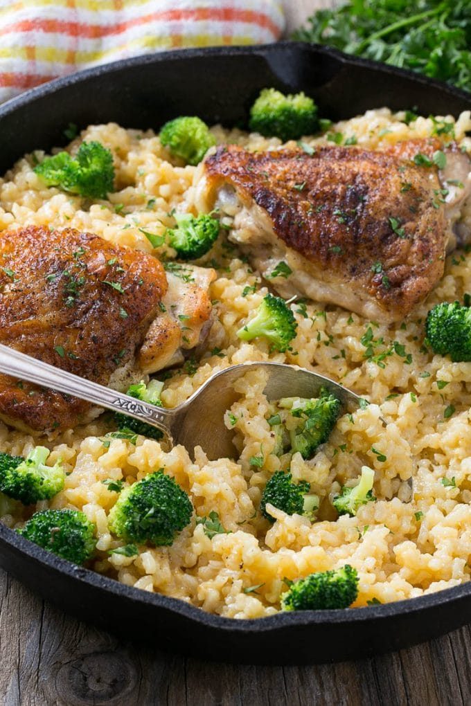 Cazuela de pollo y brócoli