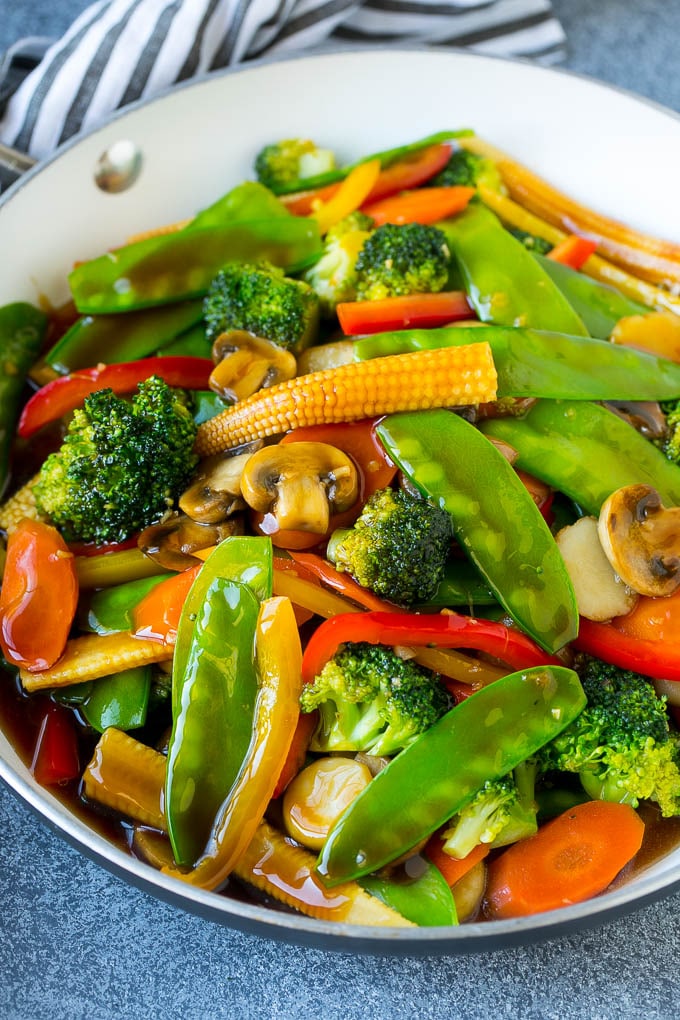 Mezclado con verduras