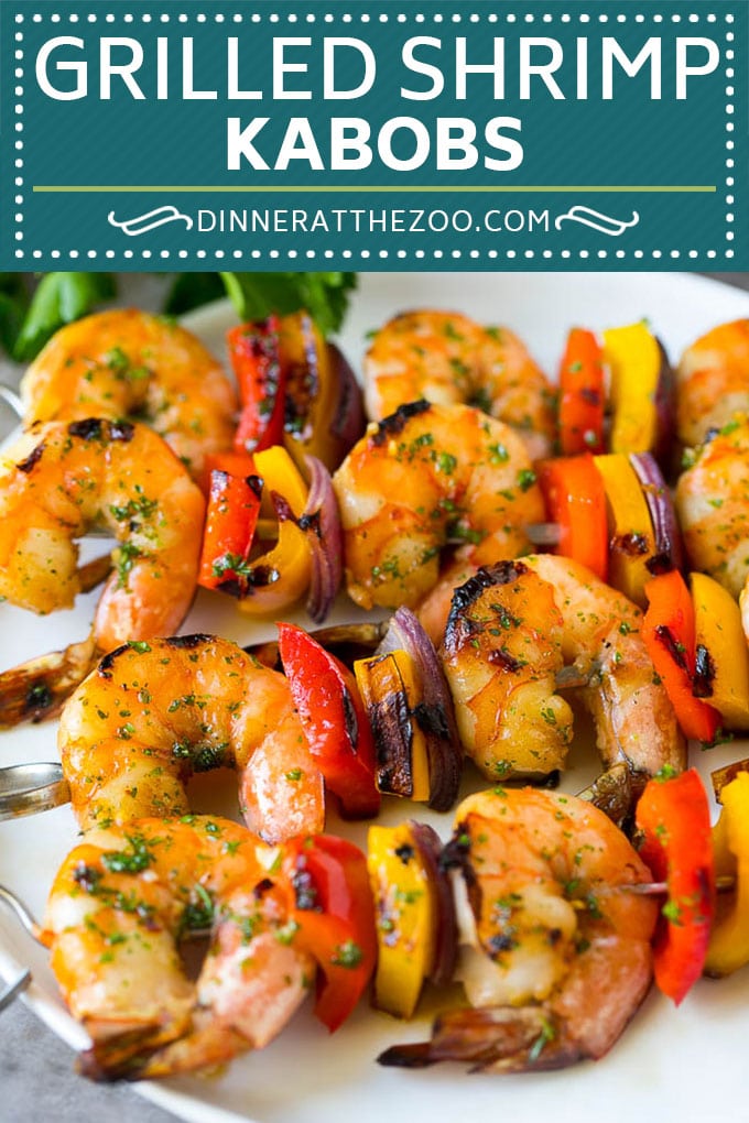 Receta de brochetas de camarones |  Brochetas de camarones |  Langostinos a la plancha # langostinos # grill #kabobs # cena #Cazuelas online# pimientos