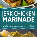 Esta marinada de pollo jerk es una combinación de aceite de oliva, jugo de limón, hierbas frescas, pimientos picantes y muchas especias, todo mezclado para producir un pollo tierno y jugoso en todo momento.