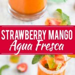 Esta receta de Strawberry Mango Agua Fresca es una bebida de frutas ligera y refrescante que solo toma 15 minutos para prepararse, ¡es la manera perfecta de refrescarse en un día caluroso!  ANUNCIO