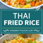 Receta de arroz frito tailandés |  Arroz con pollo frito #arroz #pollo #frice #thaifood #stirfry #dinner #dinneratthezoo