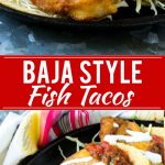 Receta de taco de pescado de Baja |  Tacos de pescado frito |  Tacos de pescado crujiente |  Receta fácil de tacos de pescado