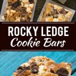 Estas barras Rocky Ledge son las MEJORES barras de galletas rellenas con tres tipos de chocolate, malvavisco y caramelo.
