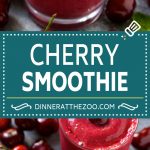 Receta de batido de cereza |  Batido saludable |  Batido fácil #cherry #smoothie #drink #dinneratthezoo