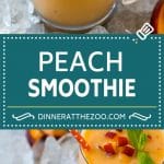 Receta de batido de melocotón |  Receta de batido fácil |  Receta de melocotón # melocotón # batido #bebida #dinneratthezoo