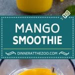 Receta de batido de mango | Receta de mango | Batido saludable #mango #smoothie #drink #dinneratthezoo
