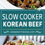 Receta de carne coreana en olla de cocción lenta |  Carne de res coreana |  Receta de filete de flanco # cena # carne de res # cocción lenta # olla # asiático #dinneratthezoo