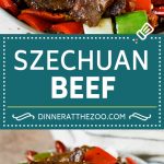 Esta carne de res de Sichuan es una especia salteada hecha con tiernos trozos de carne y verduras de colores.