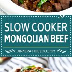 Receta de carne mongol en olla de cocción lenta |  Olla de barro de ternera de Mongolia |  Receta de carne asiática |  Carne de res en olla de cocción lenta #beef #slowcooker #crockpot #asianfood #dinneratthezoo