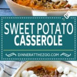 Receta de cazuela de camote |  Cazuela de camote con malvavisco # patata dulce # cazuela # acción de gracias # cena #Cazuelas online# sidedish #fall