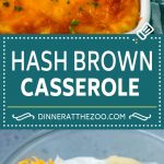 Cazuela Hash Brown |  Cazuela de patatas |  Guarnición Hash Brown # Patata # Queso # Cacerola # Guarnición #dinneratthezoo