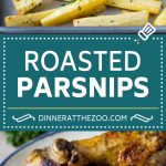 Estas chirivías asadas se cubren con ajo, aceite de oliva y hierbas, luego se cocinan hasta que estén doradas.