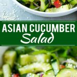 Receta de ensalada de pepino asiática |  Ensalada de pepino con sésamo |  Ensalada de pepino |  Ensalada saludable |  Receta de pepino saludable