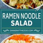 Receta de ensalada de fideos ramen |  Ensalada oriental |  Ensalada asiática |  Ensalada de col y fideos ramen #ramennoodles #salad #cabbagesalad #salad #dinneratthezoo