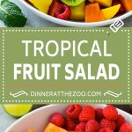 Receta de ensalada de frutas tropicales |  Ensalada de frutas fácil |  La mejor ensalada de frutas #fruta #insalade #Cazuelas online#health