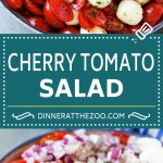 Receta de ensalada de tomate cherry |  Ensalada de tomate y mozzarella |  Ensalada Caprese |  Ensalada de tomate #tomates #ensalada #tomatosalad #caprese #dinneratthezoo