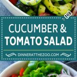 Receta de ensalada de tomate y pepino |  Ensalada de pepino |  Ensalada de tomate |  Ensalada de verduras # pepino # tomate # ensalada #dinneratthezoo