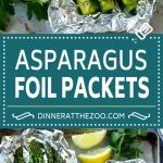 Receta de hoja de espárragos a la parrilla |  Receta de paquete de aluminio |  Paquete de hojas de espárragos |  Receta de espárragos # asar # espárragos #dinneratthezoo