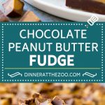 Receta de dulce de chocolate con mantequilla de maní |  Fudge de mantequilla de maní |  Receta fácil de dulce de azúcar # Chocolate # Mantequilla de maní # Dulce de azúcar # Hornear # Postre # Cena