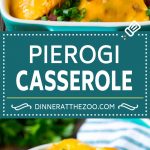 Receta de cazuela de Pierogi | Flan de papa #pierogis # cazuela # tocino #cheddar #dinner #dinneratthezoo