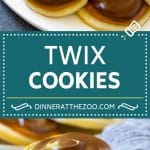 Receta de galletas Twix |  Galletas de chocolate y caramelo |  Galletas de mantequilla #galletas # hornear #caramelo #chocolate #postre #dinneratthezoo
