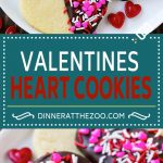 Receta de galletas de corazón | Galletas de azúcar de corazón | Galletas de San Valentín | Galletas de azúcar en forma de corazón | Postre de San Valentín