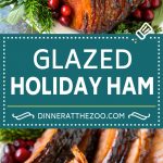 Receta de jamón glaseado con azúcar moreno |  Jamón festivo |  Glaseado de jamón |  Jamón de Navidad #Navidad #Gracias # Pascua #ham # Cena #dinneratthezoo