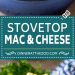 Este macarrones con queso es un plato único de macarrones suaves cocidos a fuego lento en una salsa ultra cremosa con dos tipos de queso.