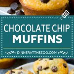 Muffin con chispas de chocolate |  Receta fácil de muffins #chocolate #muffins #supply #breakfast #snack #dinneratthezoo