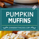 Estos muffins de calabaza son dulces ligeros y tiernos que se rellenan con una gran cantidad de puré de calabaza y especias, luego se rocían con azúcar morena y se cocinan a la perfección.  La mejor opción de desayuno o merienda de otoño.