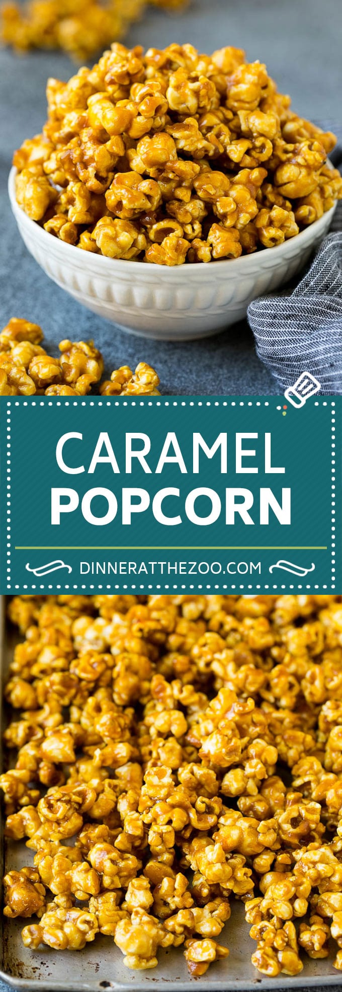 Receta de palomitas de caramelo |  Caramelo de maíz # palomitas de maíz #caramelo # merienda # postre #dinneratthezoo