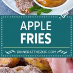 Receta de papas fritas |  Receta de papas fritas |  Manzanas con canela y azúcar |  Receta de postre de manzana