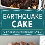 Receta de pastel de terremoto |  Receta de pastel de chocolate |  Pastel de chocolate y coco |  Pastel de coco y nueces